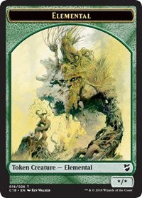 Elemental // Thopter (026) Double-sided Token [Commander 2018 Tokens] | Arkham Games and Comics