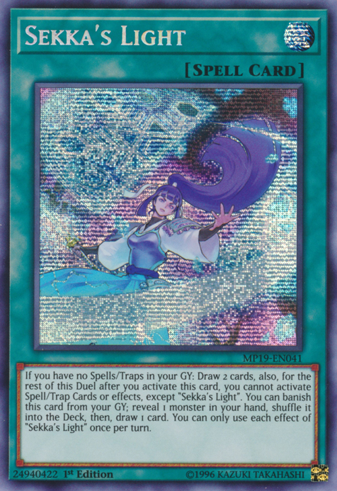 Sekka's Light [MP19-EN041] Prismatic Secret Rare | Arkham Games and Comics