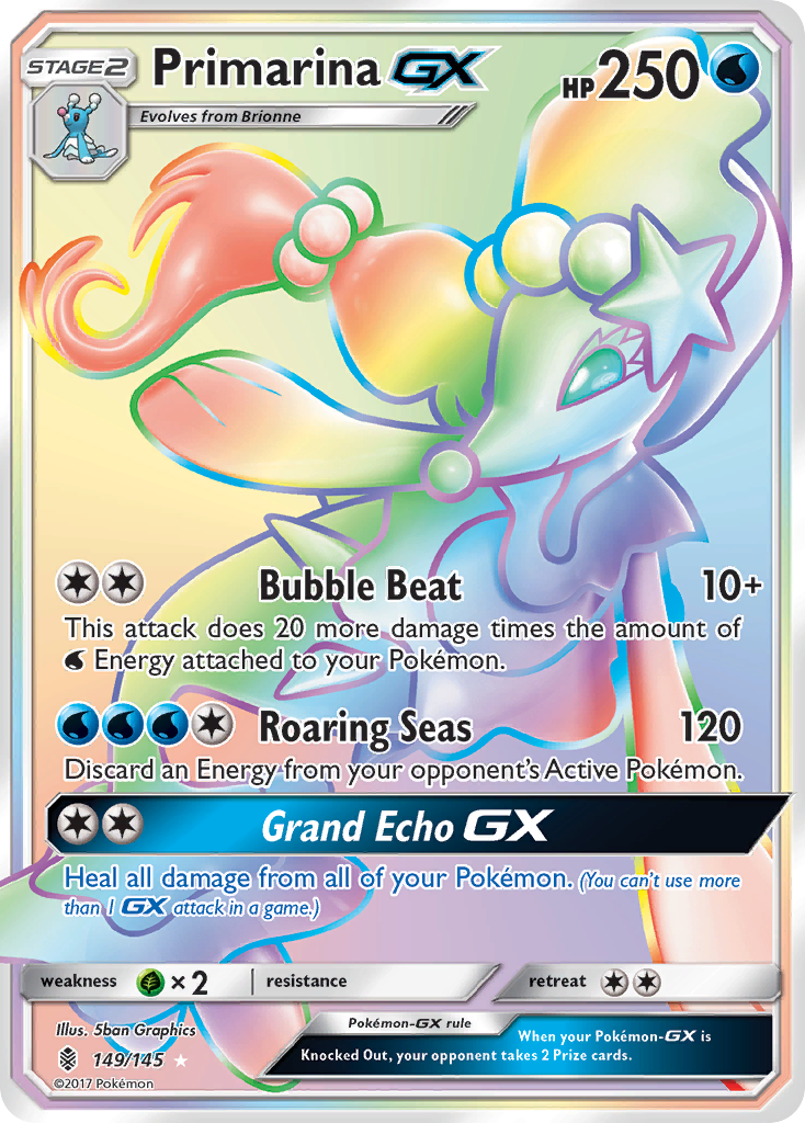 Primarina GX (149/145) [Sun & Moon: Guardians Rising] | Arkham Games and Comics