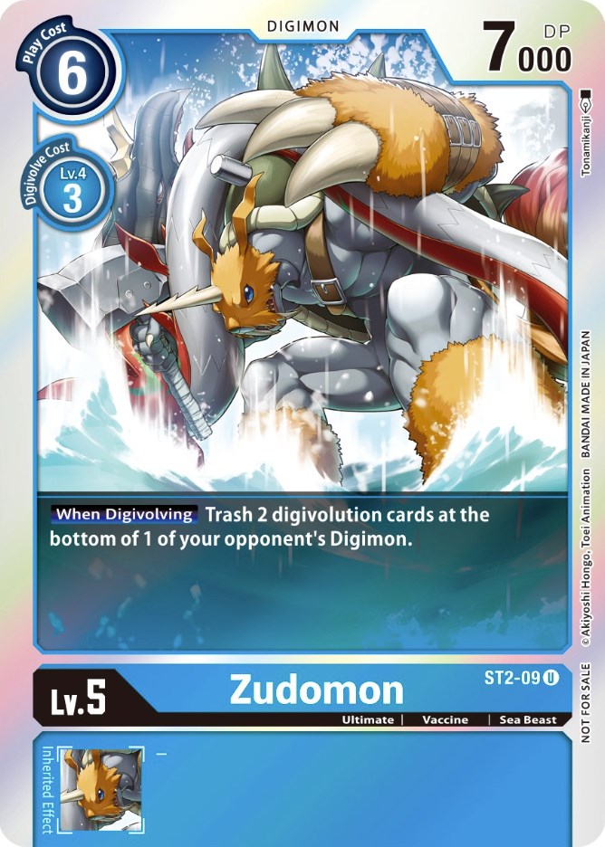 Zudomon [ST2-09] (Official Tournament Pack Vol. 6) [Starter Deck: Cocytus Blue Promos] | Arkham Games and Comics