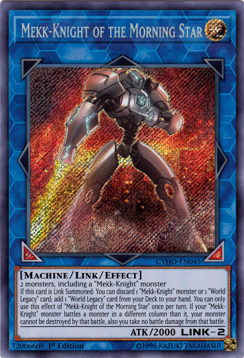 Mekk-Knight of the Morning Star [CYHO-EN045] Secret Rare | Arkham Games and Comics