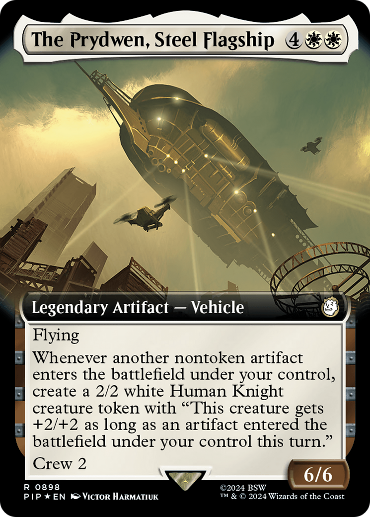 The Prydwen, Steel Flagship (Extended Art) (Surge Foil) [Fallout] | Arkham Games and Comics