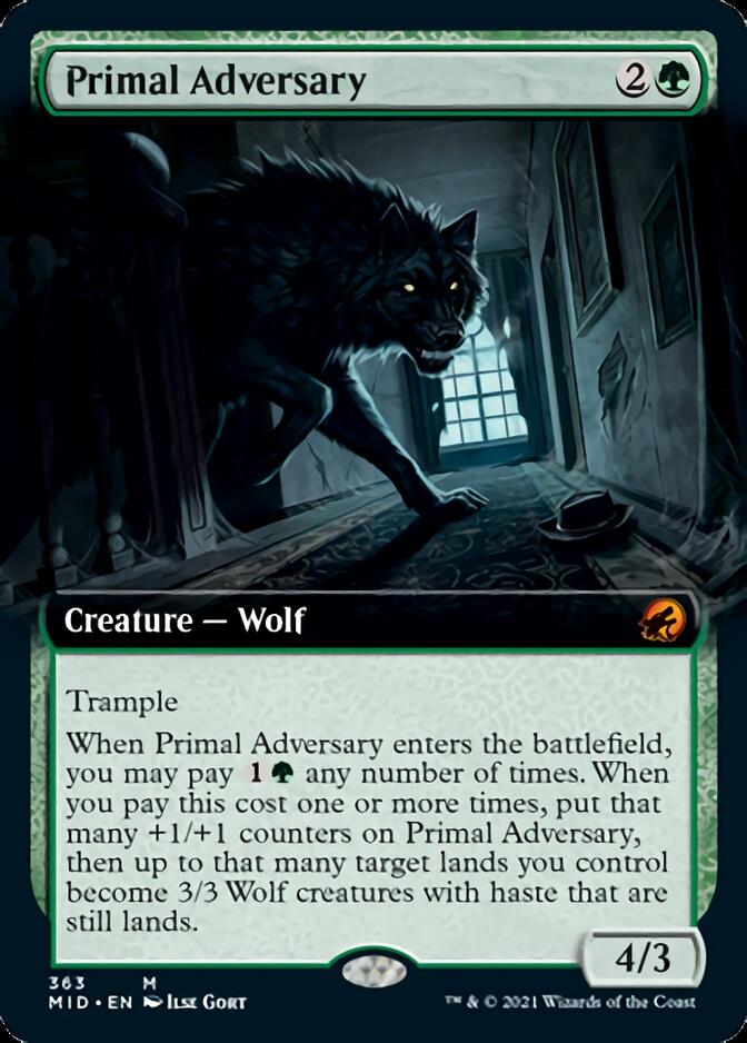 Primal Adversary (Extended) [Innistrad: Midnight Hunt] | Arkham Games and Comics