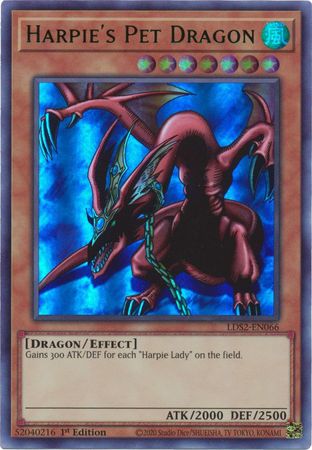 Harpie's Pet Dragon (Green) [LDS2-EN066] Ultra Rare | Arkham Games and Comics