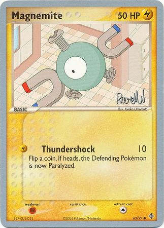 Magnemite (63/97) (Rocky Beach - Reed Weichler) [World Championships 2004] | Arkham Games and Comics