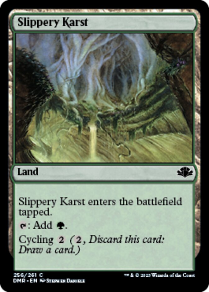 Slippery Karst [Dominaria Remastered] | Arkham Games and Comics