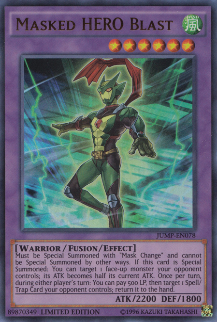 Masked HERO Blast [JUMP-EN078] Ultra Rare | Arkham Games and Comics