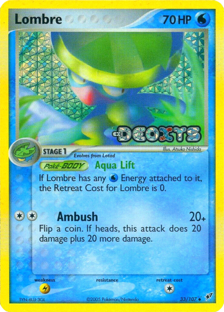 Lombre (33/107) (Stamped) [EX: Deoxys] | Arkham Games and Comics