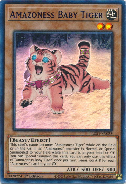 Amazoness Baby Tiger (Purple) [LDS1-EN023] Ultra Rare | Arkham Games and Comics