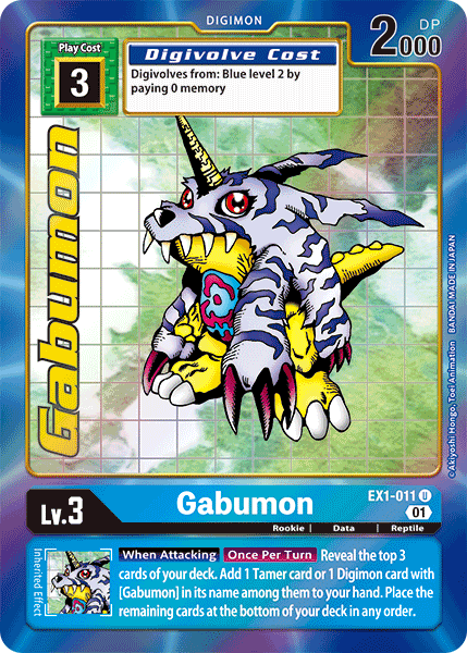 Gabumon [EX1-011] (Alternate Art) [Classic Collection] | Arkham Games and Comics