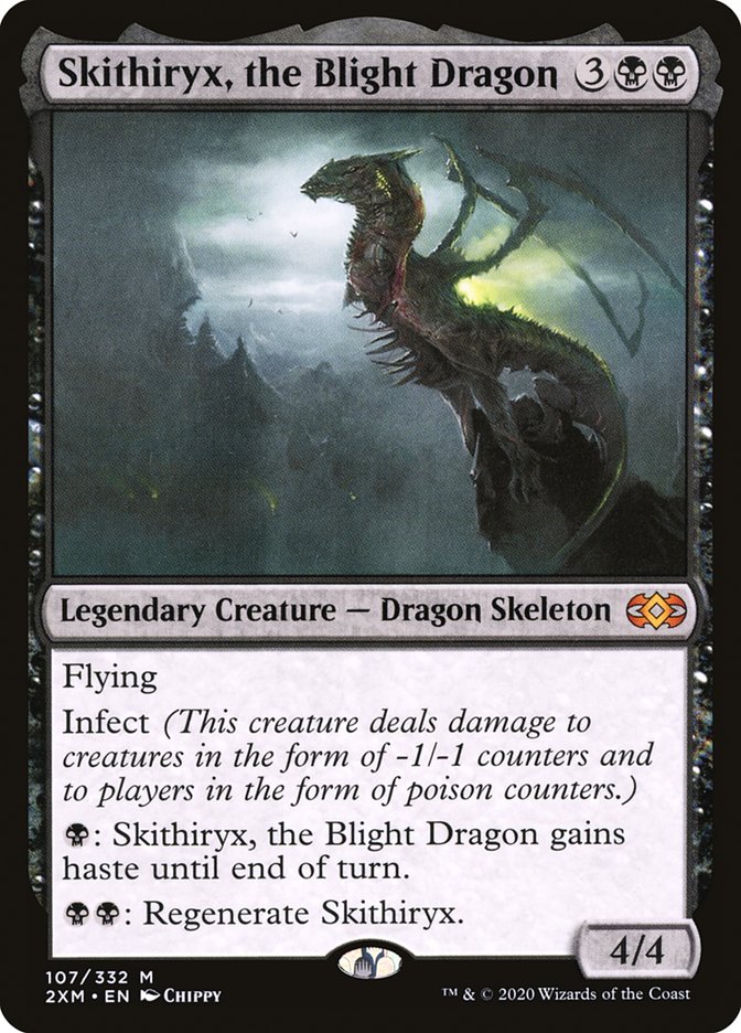 Skithiryx, the Blight Dragon [Double Masters] | Arkham Games and Comics