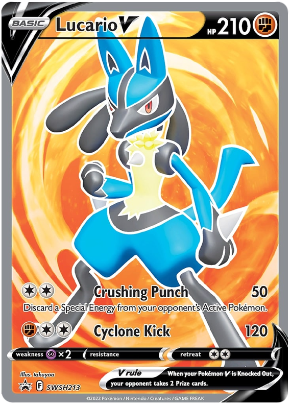 Lucario V (SWSH213) [Sword & Shield: Black Star Promos] | Arkham Games and Comics