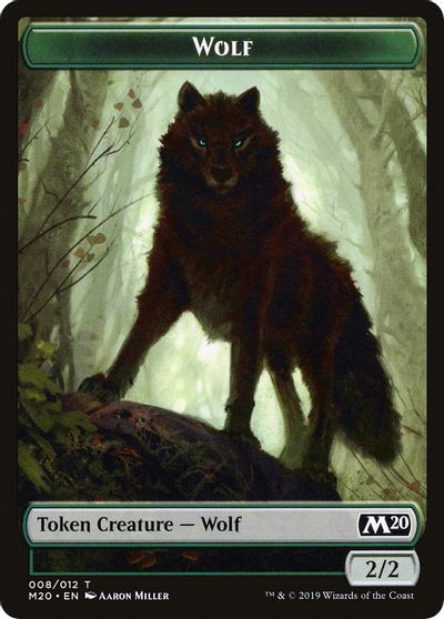 Wolf Double-sided Token [Challenger Decks 2020 Tokens] | Arkham Games and Comics