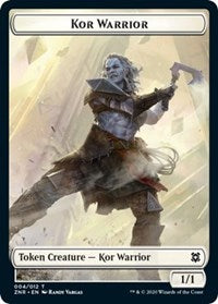 Kor Warrior // Plant Double-sided Token [Zendikar Rising Tokens] | Arkham Games and Comics