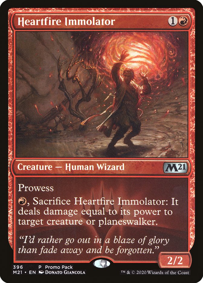 Heartfire Immolator (Promo Pack) [Core Set 2021 Promos] | Arkham Games and Comics