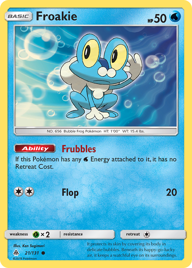 Froakie (21/131) [Sun & Moon: Forbidden Light] | Arkham Games and Comics