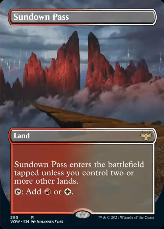 Sundown Pass (Borderless) [Innistrad: Crimson Vow] | Arkham Games and Comics