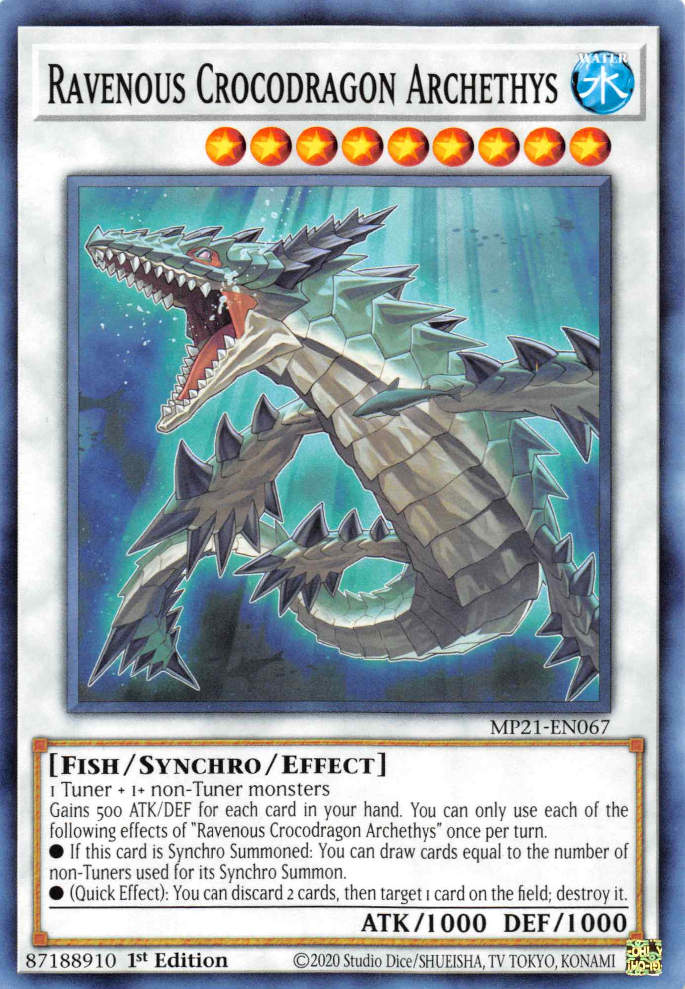 Ravenous Crocodragon Archethys [MP21-EN067] Common | Arkham Games and Comics