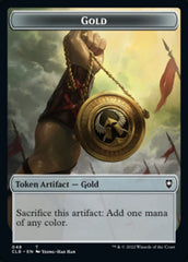 Gold // Dragon Double-sided Token [Commander Legends: Battle for Baldur's Gate Tokens] | Arkham Games and Comics