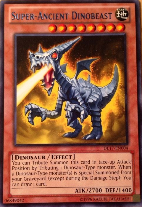 Super-Ancient Dinobeast (Blue) [DL17-EN004] Rare | Arkham Games and Comics