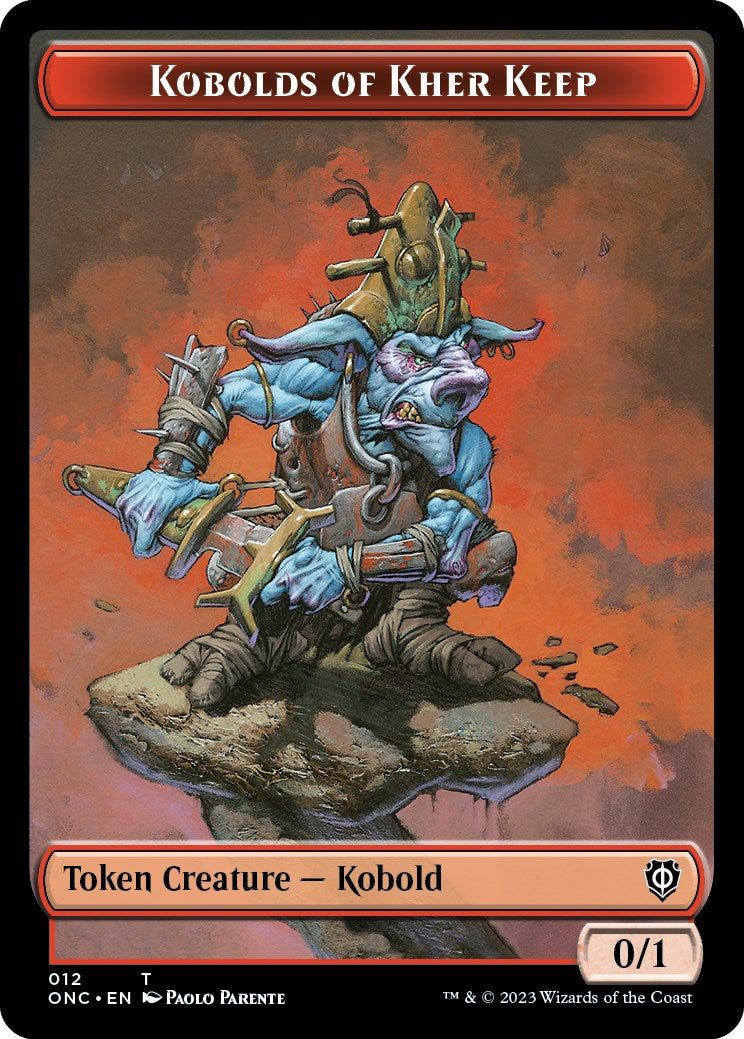 Kobolds of Kher Keep // Dragon Double-Sided Token [Phyrexia: All Will Be One Commander Tokens] | Arkham Games and Comics