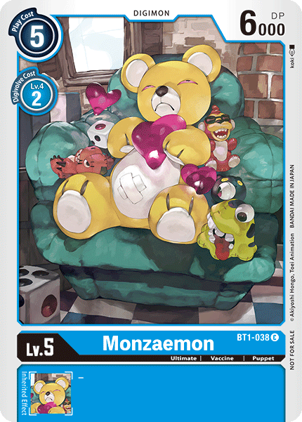 Monzaemon [BT1-038] (Tournament Pack) [Release Special Booster Ver.1.0 Promos] | Arkham Games and Comics
