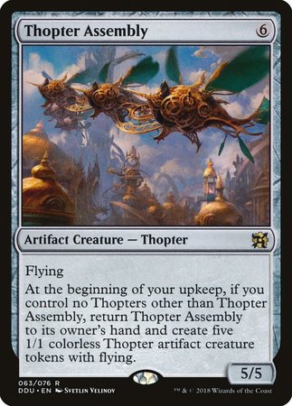 Thopter Assembly [Duel Decks: Elves vs. Inventors] | Arkham Games and Comics