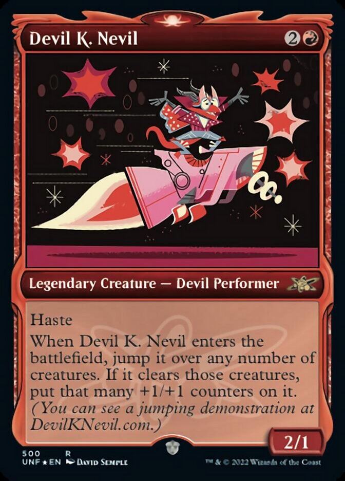 Devil K. Nevil (Showcase) (Galaxy Foil) [Unfinity] | Arkham Games and Comics