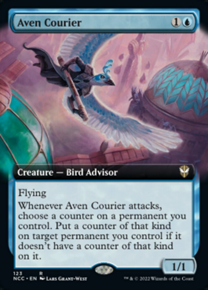 Aven Courier (Extended Art) [Streets of New Capenna Commander] | Arkham Games and Comics