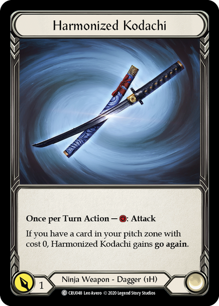 Harmonized Kodachi [U-CRU048] (Crucible of War Unlimited)  Unlimited Rainbow Foil | Arkham Games and Comics