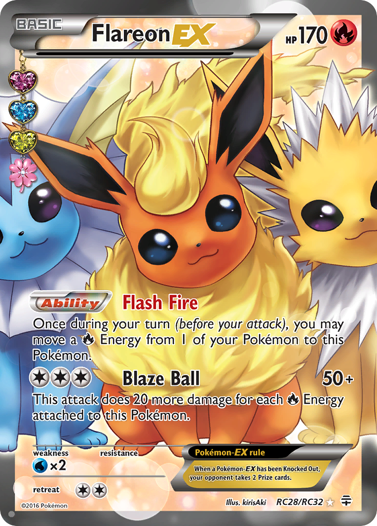 Flareon EX (RC28/RC32) [XY: Generations] | Arkham Games and Comics