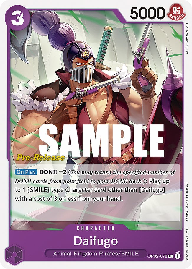 Daifugo [Paramount War Pre-Release Cards] | Arkham Games and Comics