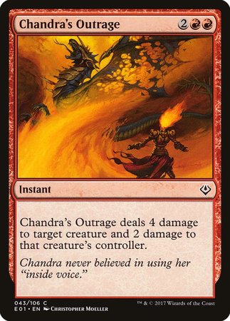 Chandra's Outrage [Archenemy: Nicol Bolas] | Arkham Games and Comics