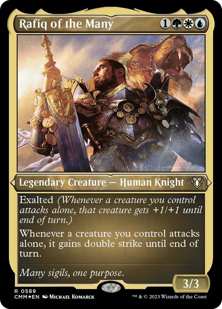Rafiq of the Many (Foil Etched) [Commander Masters] | Arkham Games and Comics