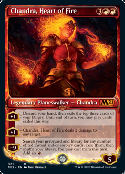 Chandra, Heart of Fire (Showcase) [Core Set 2021] | Arkham Games and Comics