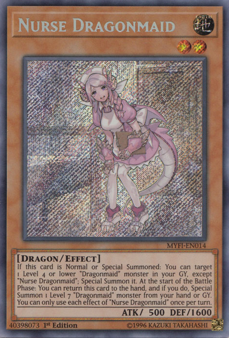 Nurse Dragonmaid [MYFI-EN014] Secret Rare | Arkham Games and Comics