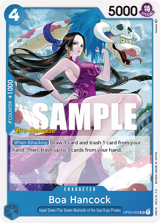Boa Hancock [Paramount War Pre-Release Cards] | Arkham Games and Comics