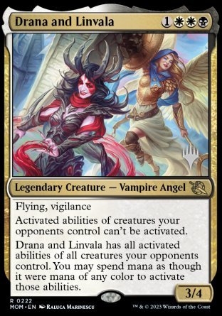 Drana and Linvala (Promo Pack) [March of the Machine Promos] | Arkham Games and Comics