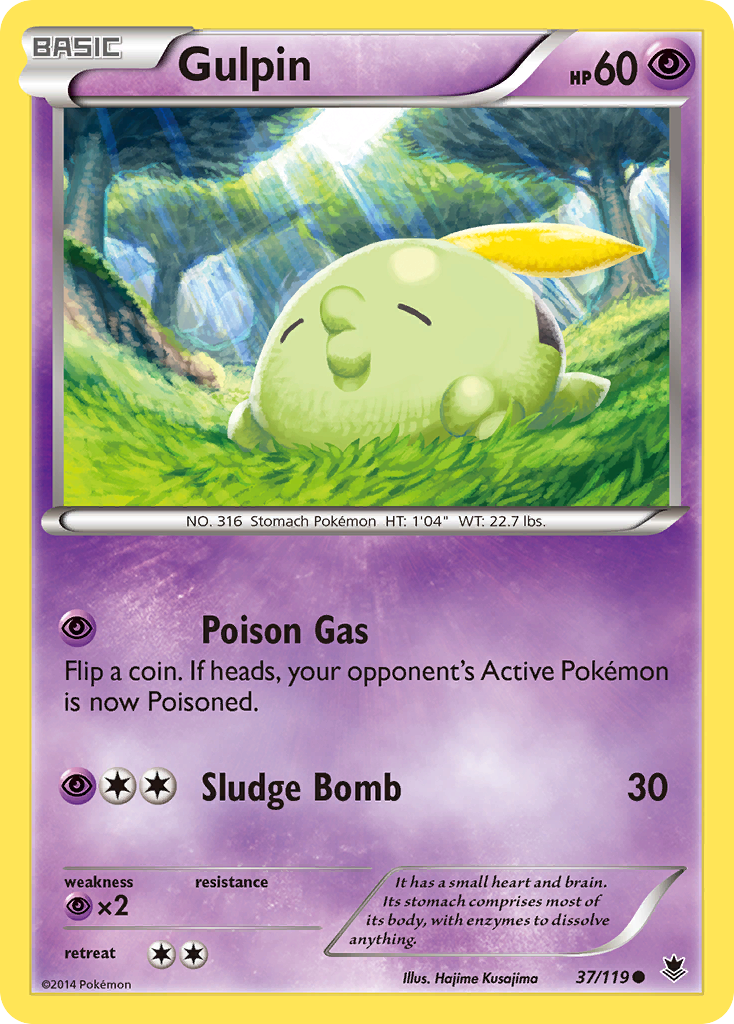 Gulpin (37/119) [XY: Phantom Forces] | Arkham Games and Comics