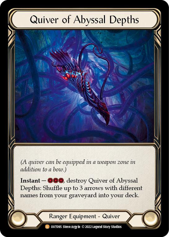 Quiver of Abyssal Depths [OUT095] (Outsiders)  Rainbow Foil | Arkham Games and Comics