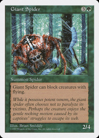 Giant Spider [Fifth Edition] | Arkham Games and Comics