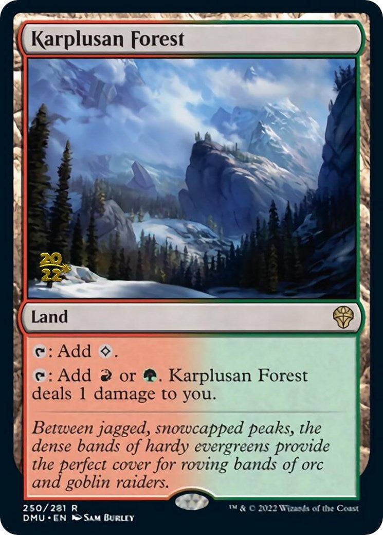 Karplusan Forest [Dominaria United Prerelease Promos] | Arkham Games and Comics