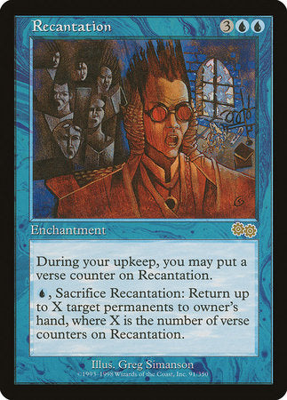 Recantation [Urza's Saga] | Arkham Games and Comics