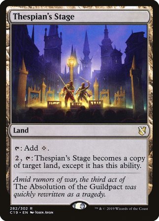 Thespian's Stage [Commander 2019] | Arkham Games and Comics