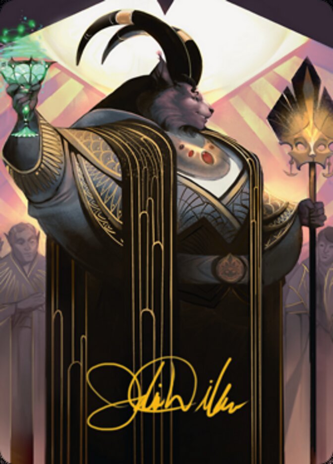 Jetmir, Nexus of Revels 2 Art Card (Gold-Stamped Signature) [Streets of New Capenna Art Series] | Arkham Games and Comics