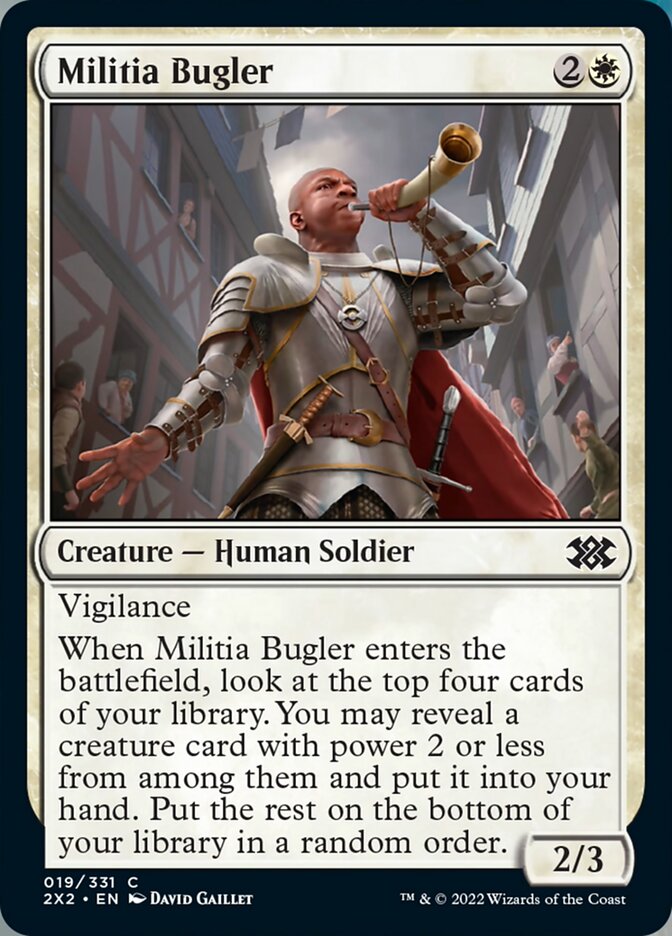 Militia Bugler [Double Masters 2022] | Arkham Games and Comics