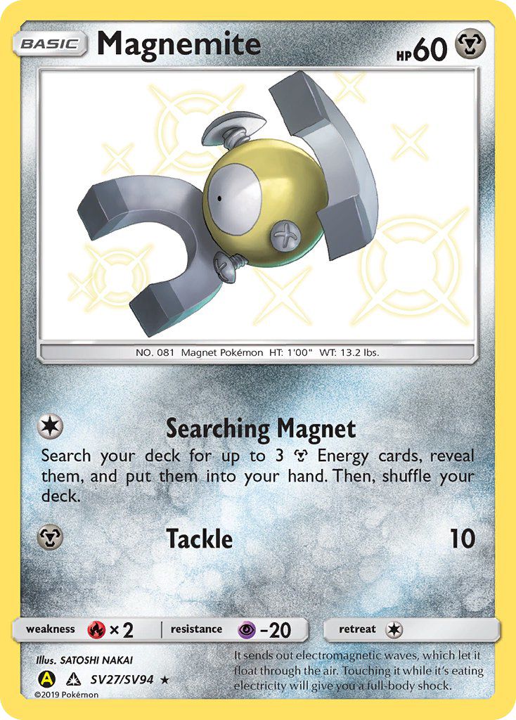 Magnemite (SV27/SV94) [Sun & Moon: Hidden Fates - Shiny Vault] | Arkham Games and Comics