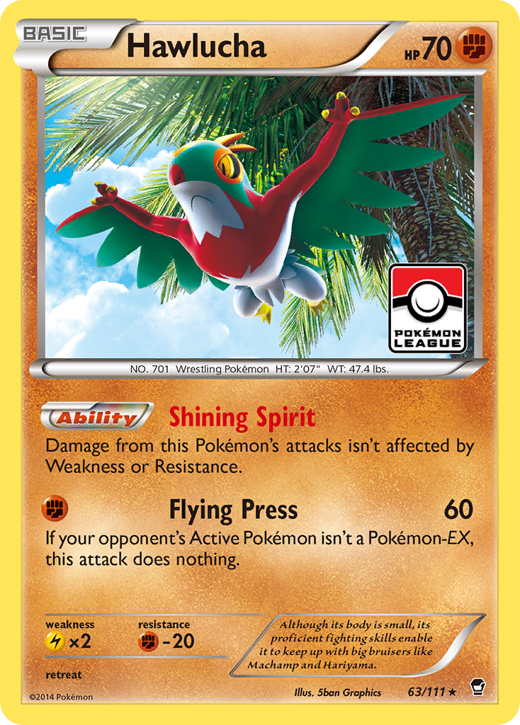 Hawlucha (63/111) [XY: Furious Fists] | Arkham Games and Comics