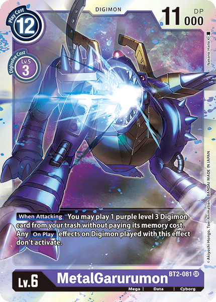 MetalGarurumon [BT2-081] [Release Special Booster Ver.1.0] | Arkham Games and Comics