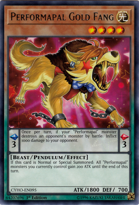 Performapal Gold Fang [CYHO-EN095] Rare | Arkham Games and Comics